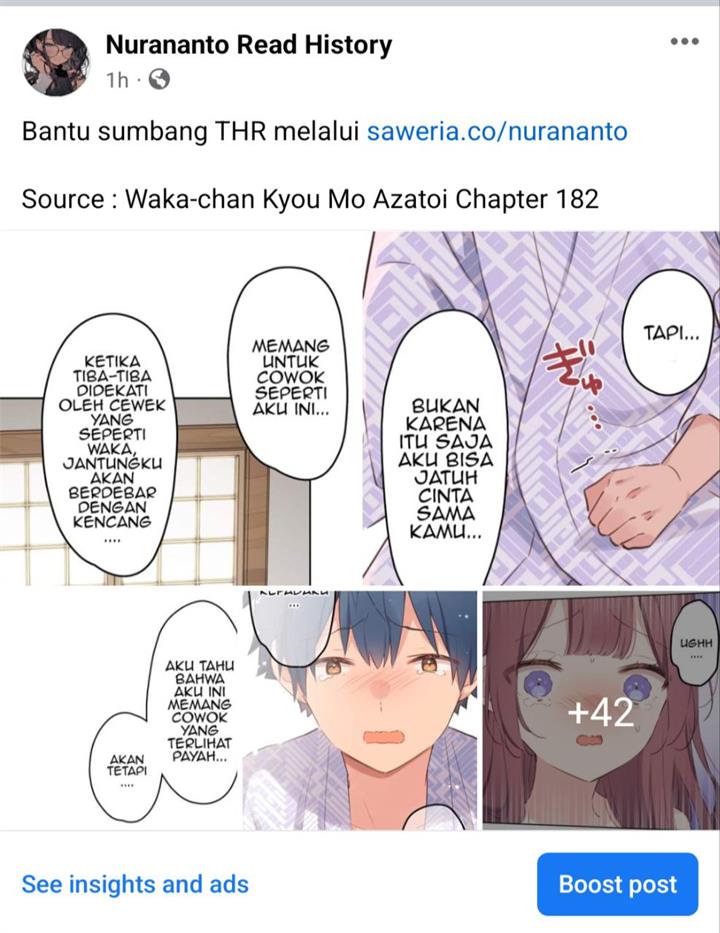 Waka-chan Is Flirty Again Chapter 181 - halaman 34
