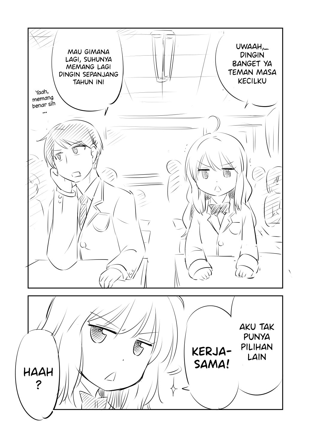 Warming up with a Childhood Friend Chapter 0 - halaman 1