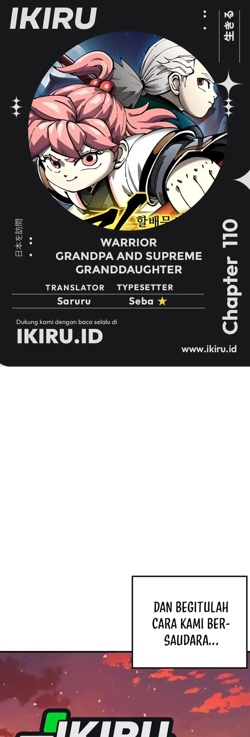 Warrior Grandpa and Supreme Granddaughter Chapter 110 - halaman 1