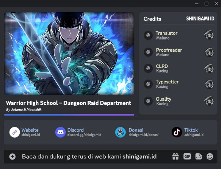 Warrior High School – Dungeon Raid Department Chapter 44 - halaman 1