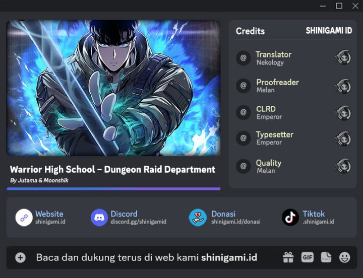 Warrior High School – Dungeon Raid Department Chapter 45 - halaman 1