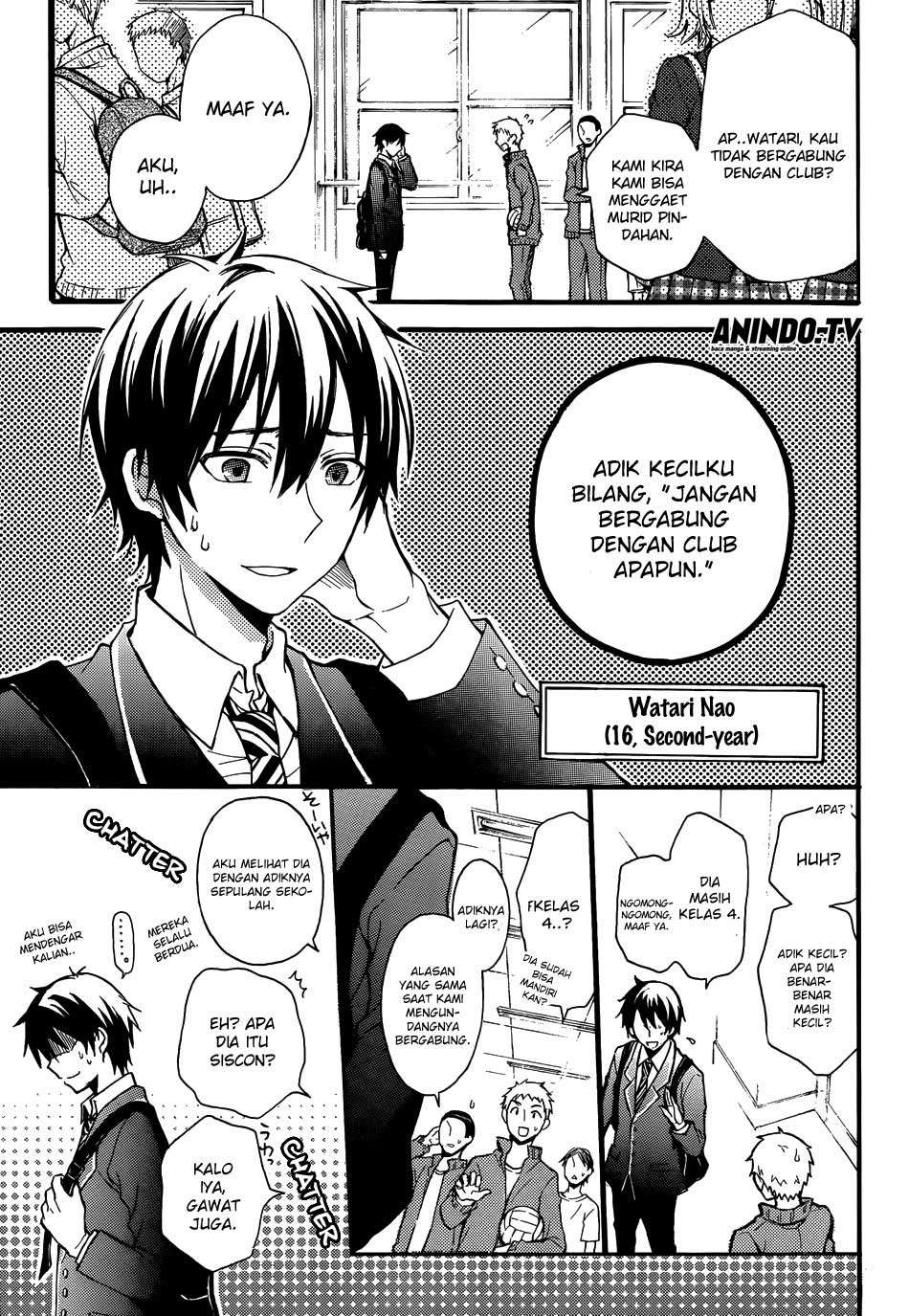 Watari-kun no xx ga Houkai Sunzen Chapter 1 - halaman 6
