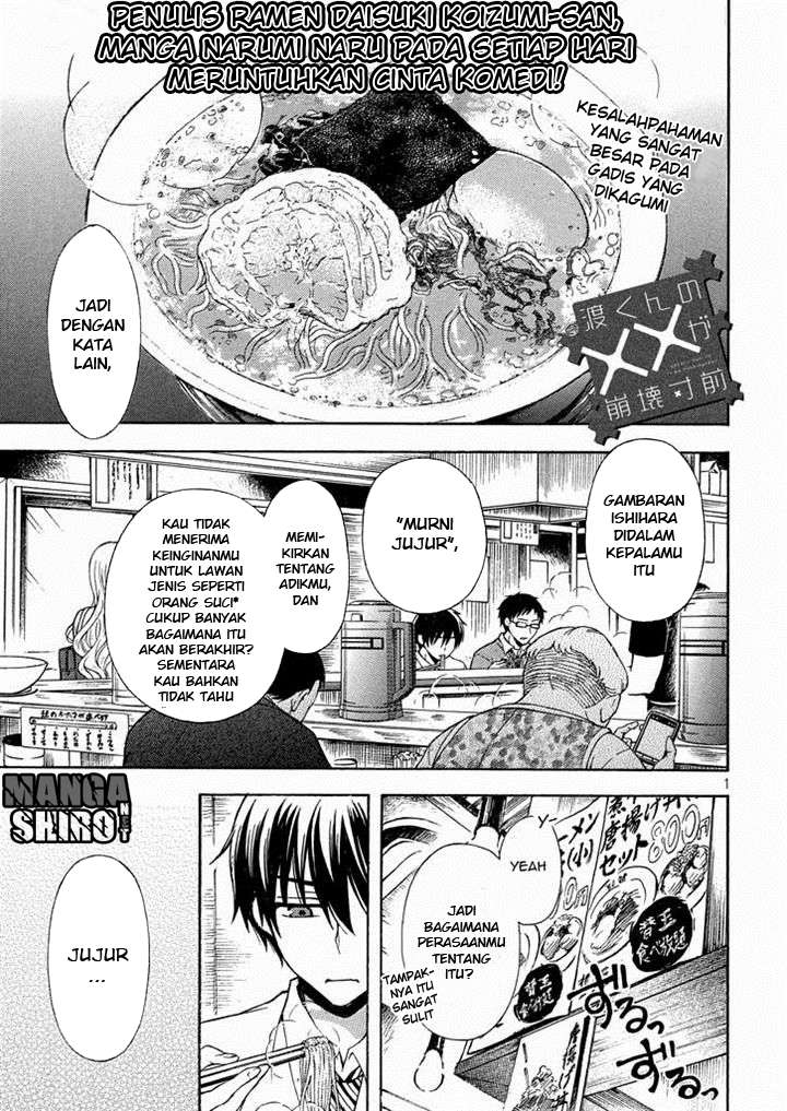 Watari-kun no xx ga Houkai Sunzen Chapter 12 - halaman 1