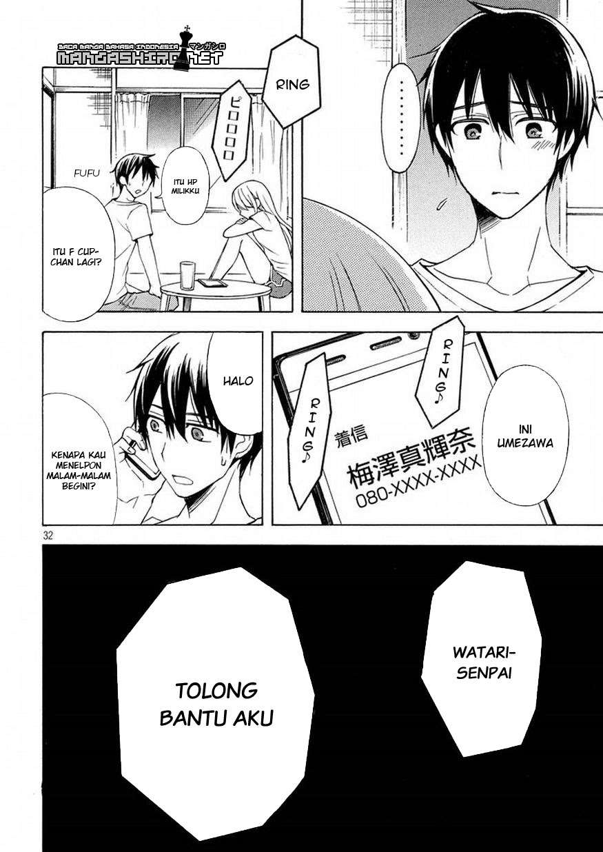 Watari-kun no xx ga Houkai Sunzen Chapter 29 - halaman 32