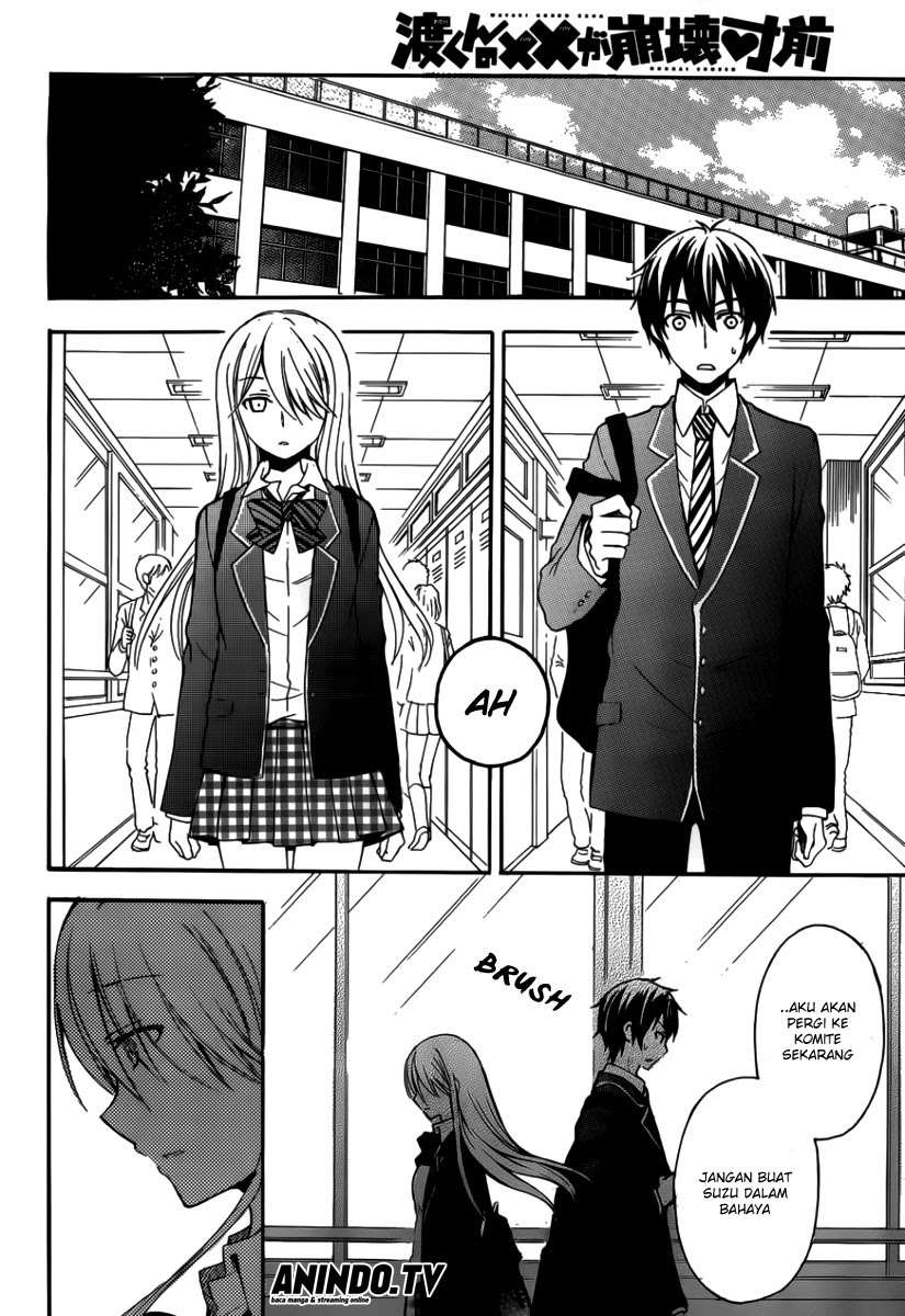Watari-kun no xx ga Houkai Sunzen Chapter 3 - halaman 9