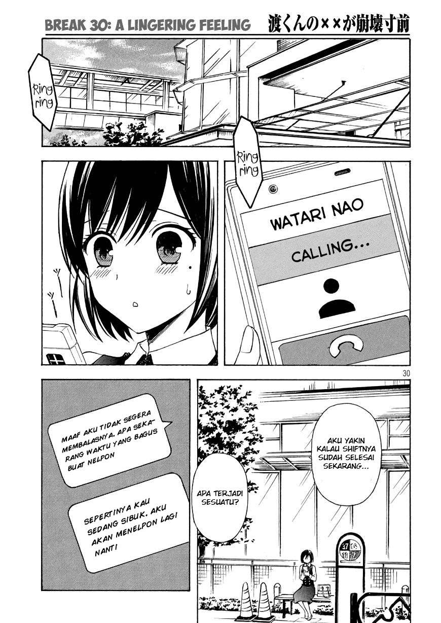 Watari-kun no xx ga Houkai Sunzen Chapter 33 - halaman 32