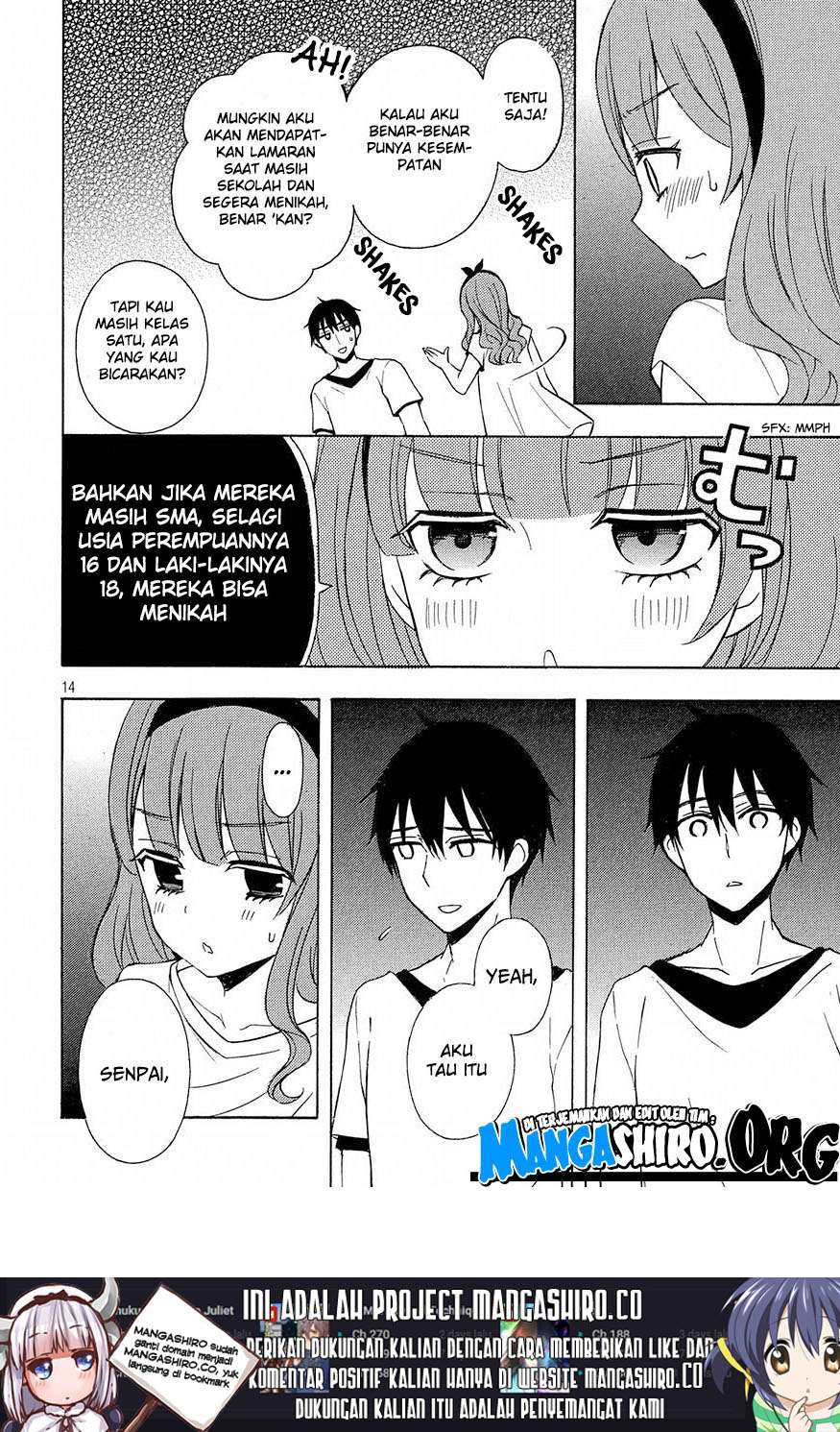 Watari-kun no xx ga Houkai Sunzen Chapter 39 - halaman 16