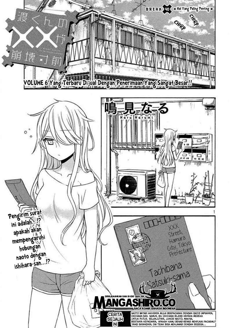Watari-kun no xx ga Houkai Sunzen Chapter 40 - halaman 4