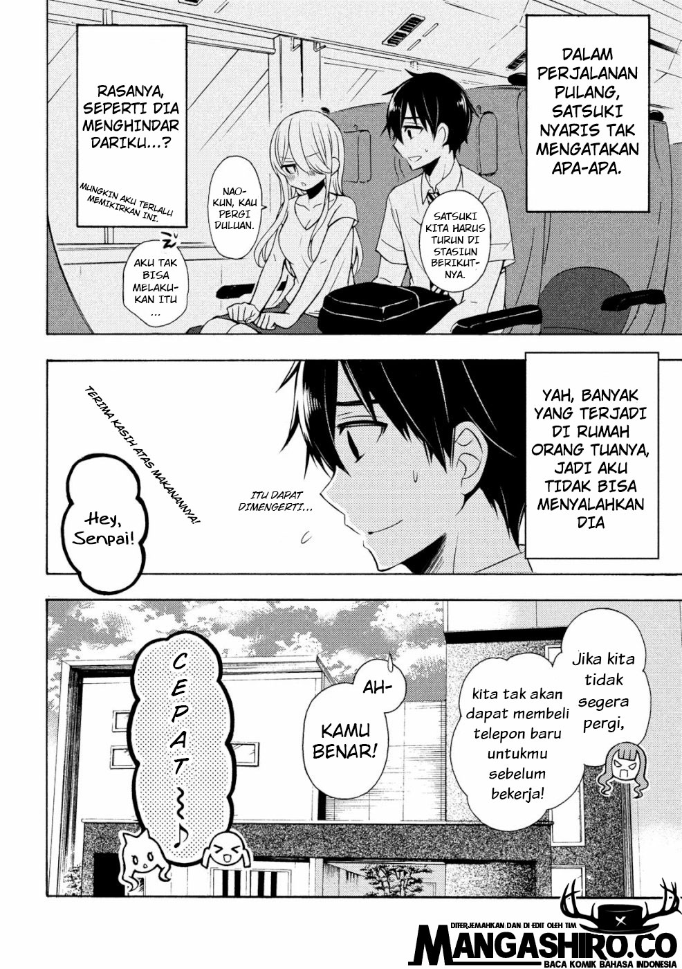 Watari-kun no xx ga Houkai Sunzen Chapter 48 - halaman 14