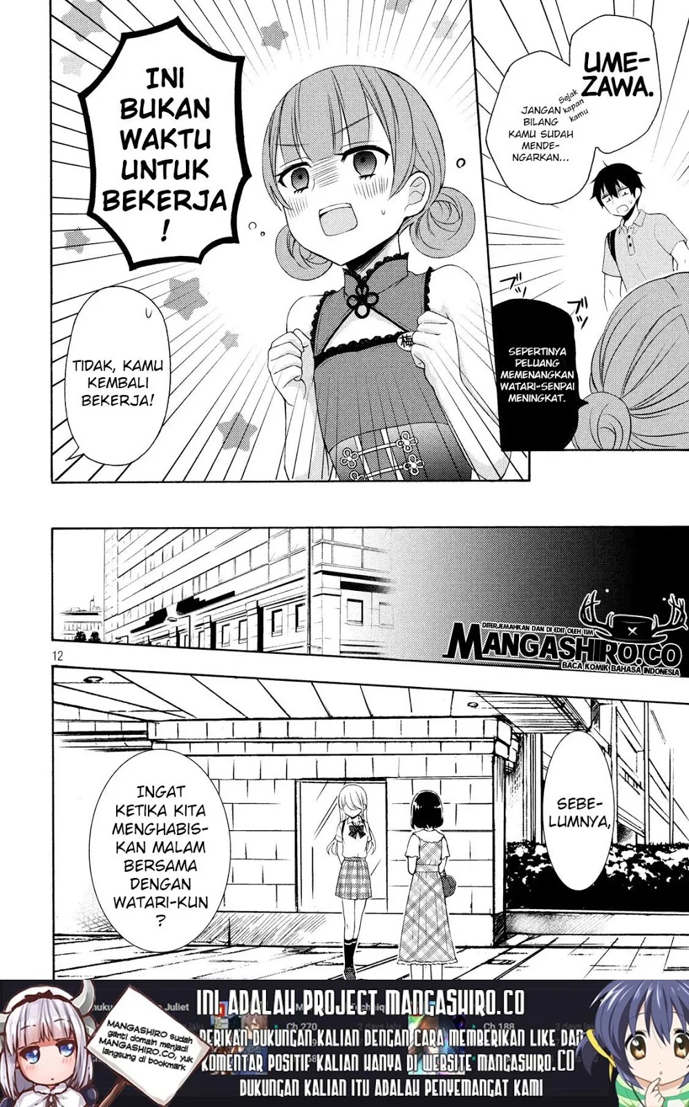 Watari-kun no xx ga Houkai Sunzen Chapter 49 - halaman 14