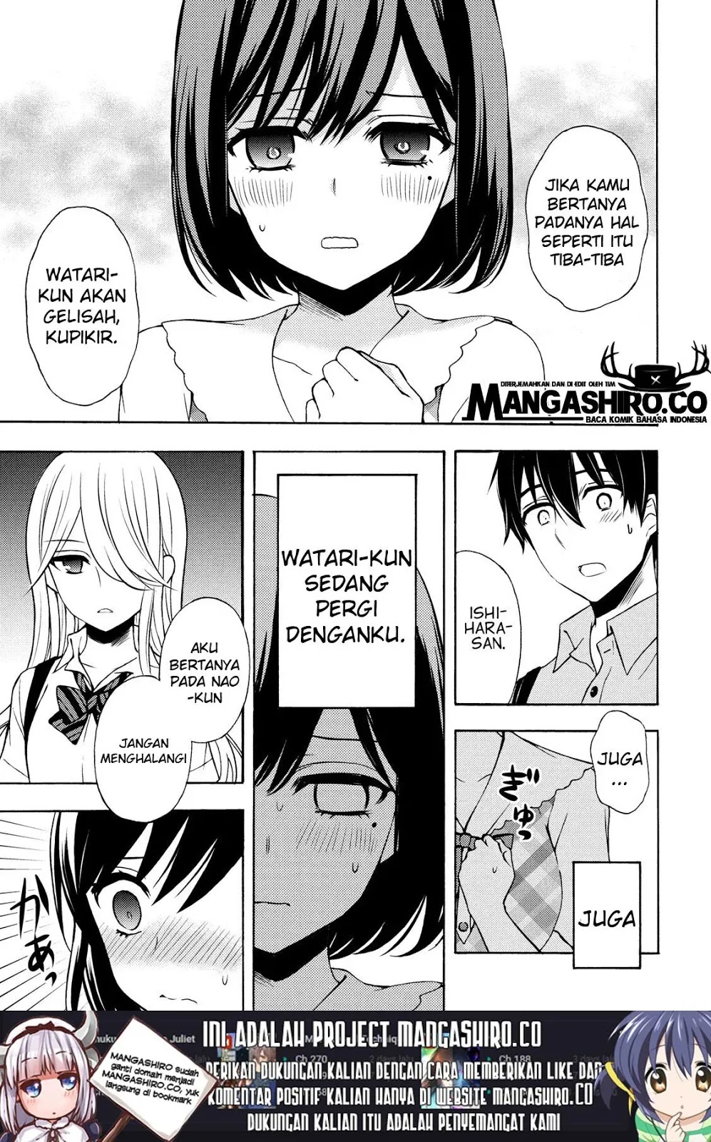 Watari-kun no xx ga Houkai Sunzen Chapter 49 - halaman 9