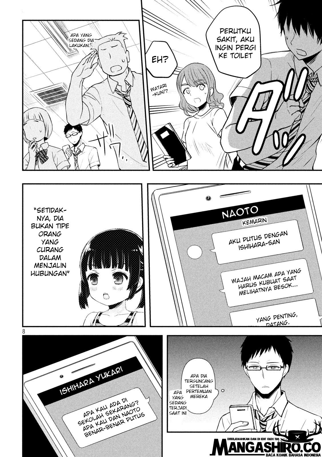 Watari-kun no xx ga Houkai Sunzen Chapter 51 - halaman 10