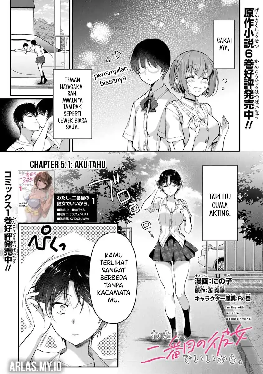 Watashi, Nibanme no Kanojo de Ii kara. Chapter 5.1 - halaman 2