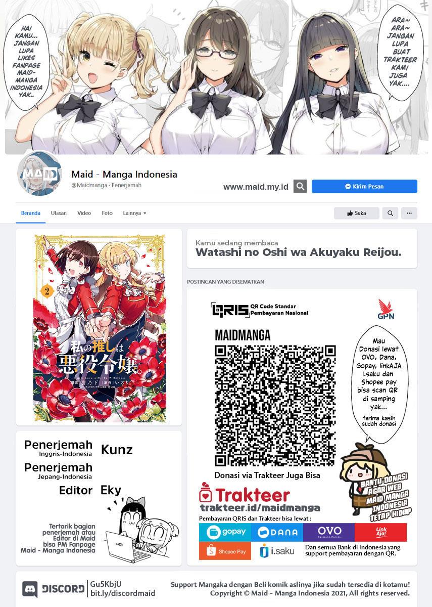 Watashi no Oshi wa Akuyaku Reijou. Chapter 28 - halaman 2