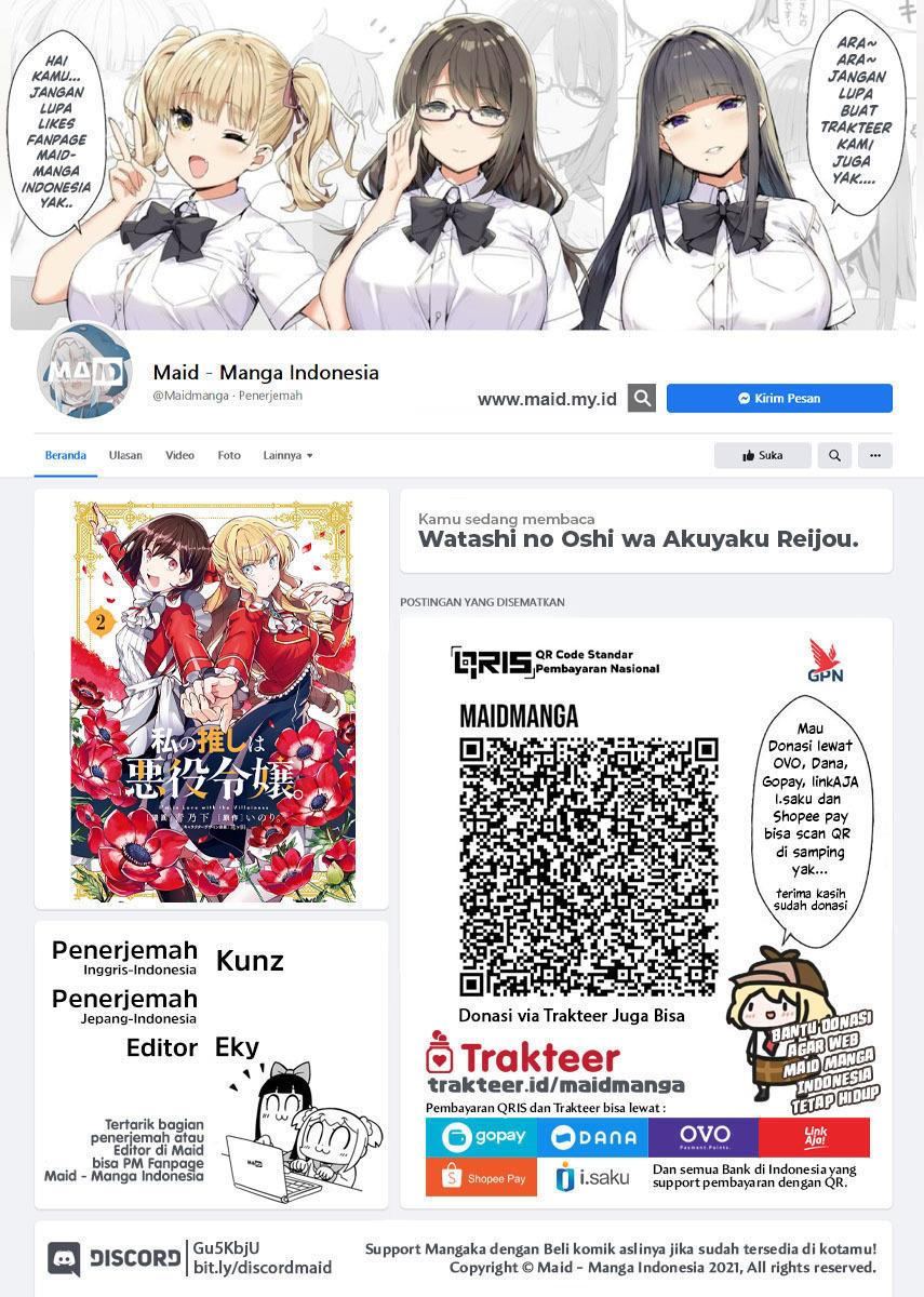 Watashi no Oshi wa Akuyaku Reijou. Chapter 29 - halaman 2