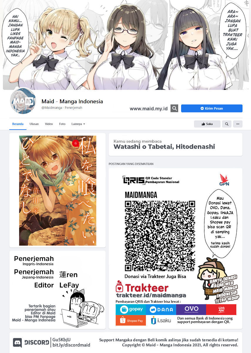 Watashi o Tabetai, Hitodenashi Chapter 30 - halaman 2