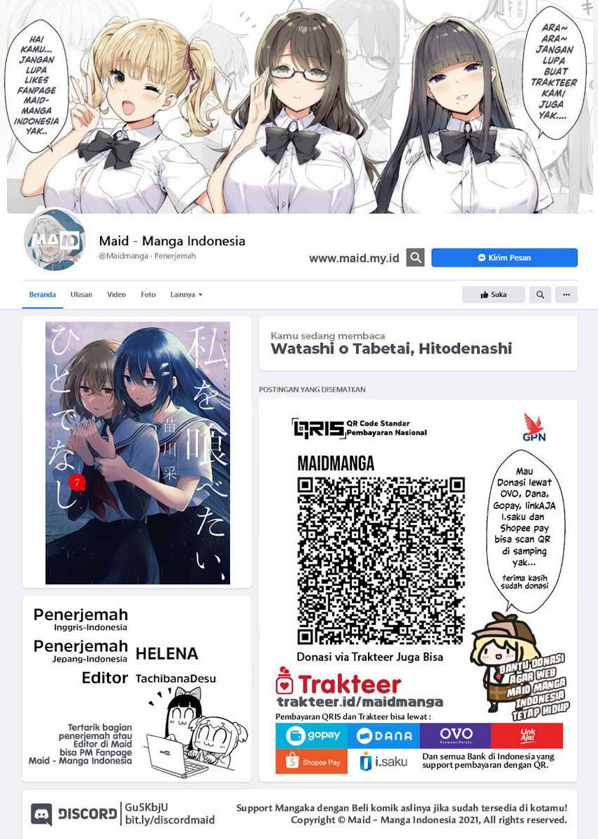Watashi o Tabetai, Hitodenashi Chapter 35 - halaman 2