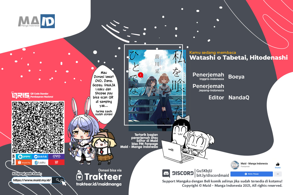 Watashi o Tabetai, Hitodenashi Chapter 5 - halaman 1