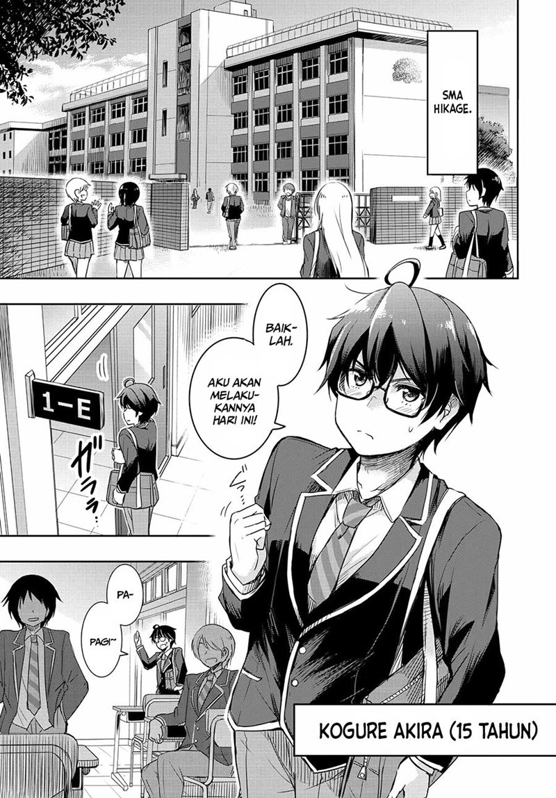 Watashi yori Tsuyoi Otoko to Kekkon shitai no: Seiso na Bijin Seito Kaichou (Jitsu wa Moto Banchou) no Himitsu wo Shiru Inkya (Jitsu wa Kanojo wo Koeru Saikyou no Yankee) Chapter 1.1 - halaman 4