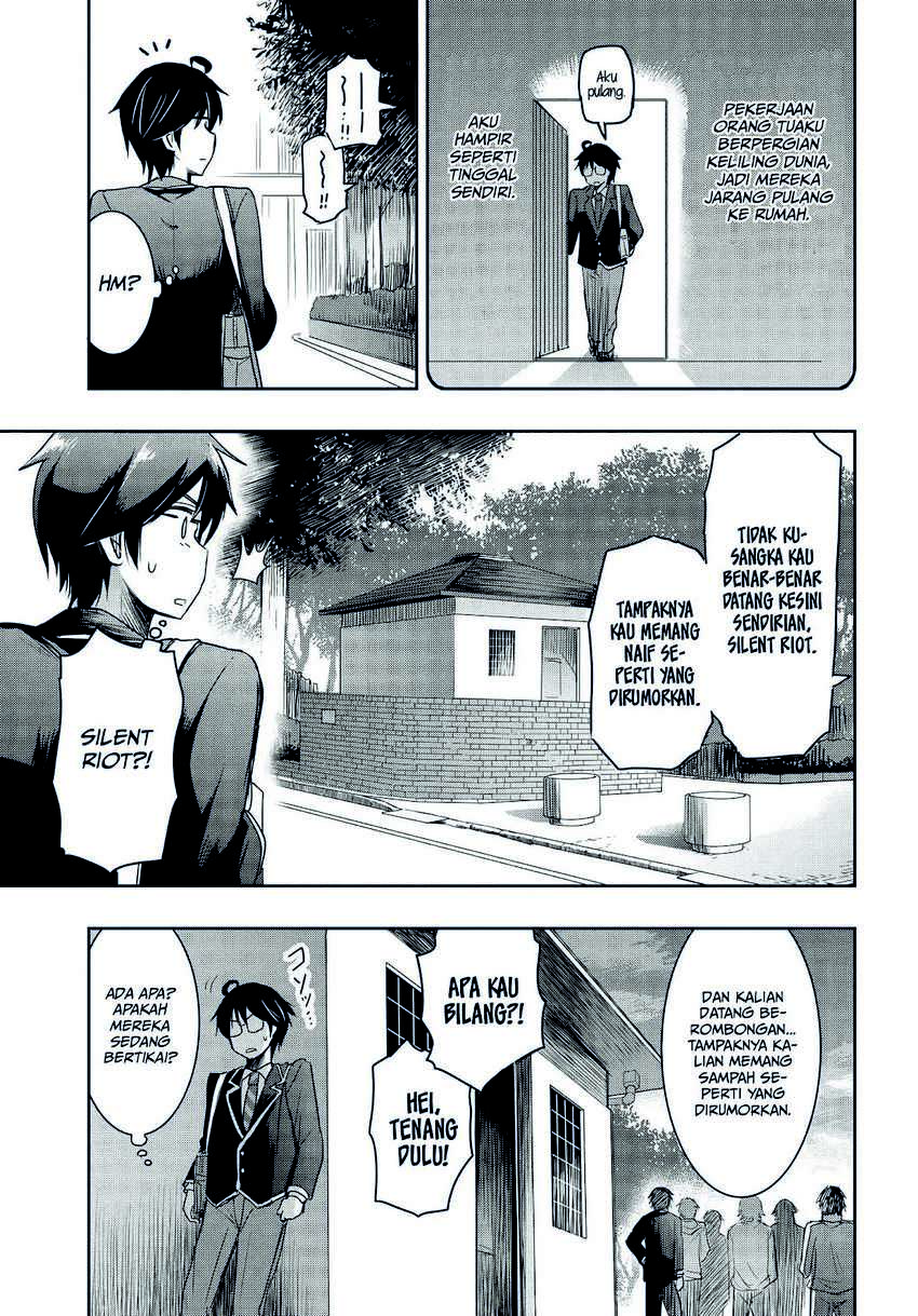 Watashi yori Tsuyoi Otoko to Kekkon shitai no: Seiso na Bijin Seito Kaichou (Jitsu wa Moto Banchou) no Himitsu wo Shiru Inkya (Jitsu wa Kanojo wo Koeru Saikyou no Yankee) Chapter 1.2 - halaman 4