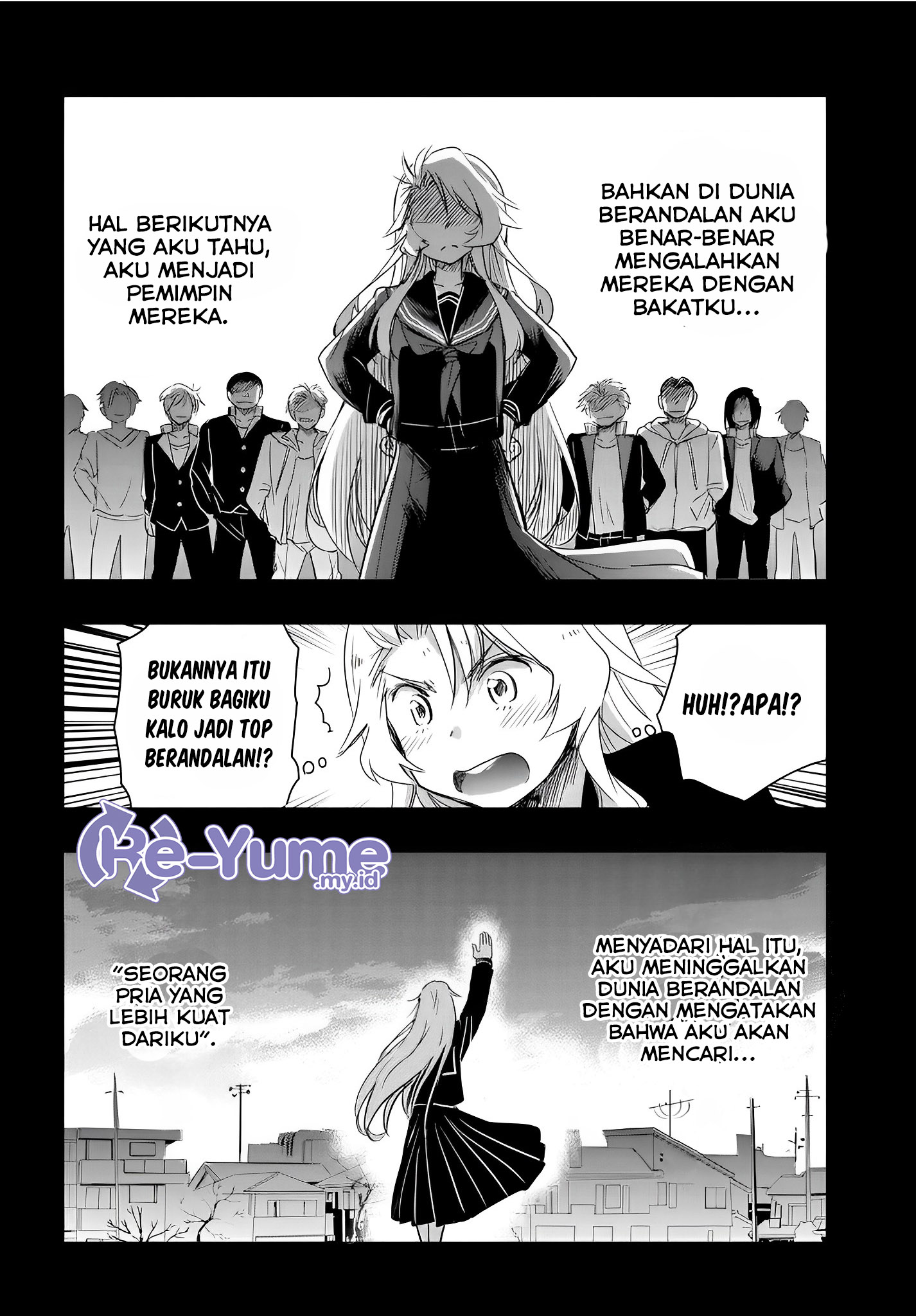 Watashi yori Tsuyoi Otoko to Kekkon shitai no: Seiso na Bijin Seito Kaichou (Jitsu wa Moto Banchou) no Himitsu wo Shiru Inkya (Jitsu wa Kanojo wo Koeru Saikyou no Yankee) Chapter 10 - halaman 17