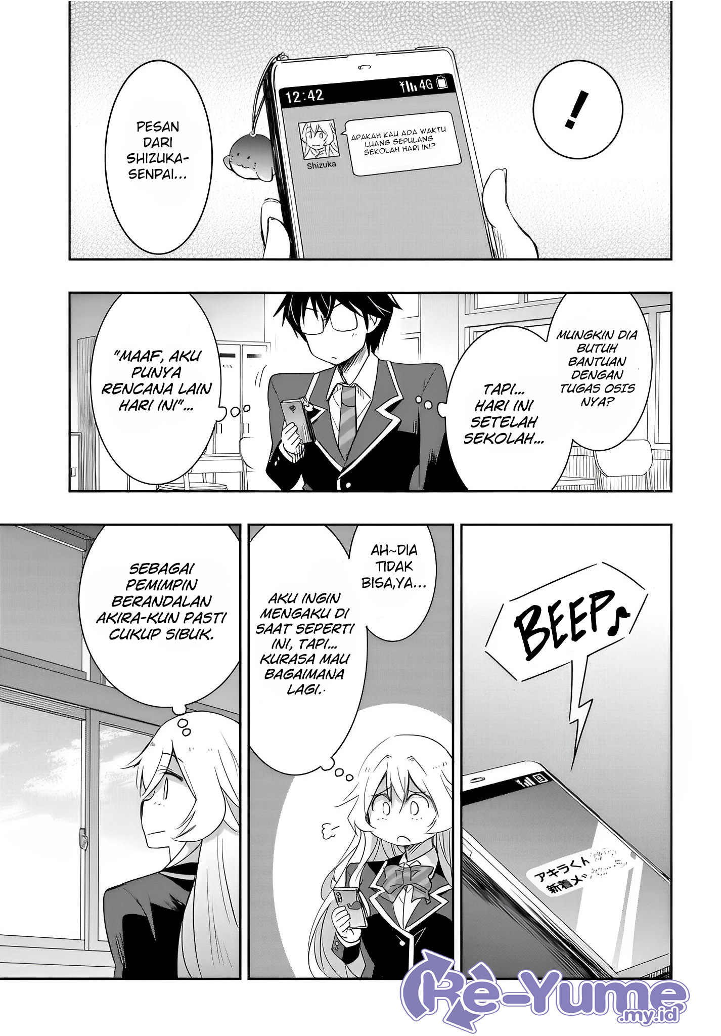 Watashi yori Tsuyoi Otoko to Kekkon shitai no: Seiso na Bijin Seito Kaichou (Jitsu wa Moto Banchou) no Himitsu wo Shiru Inkya (Jitsu wa Kanojo wo Koeru Saikyou no Yankee) Chapter 10 - halaman 22