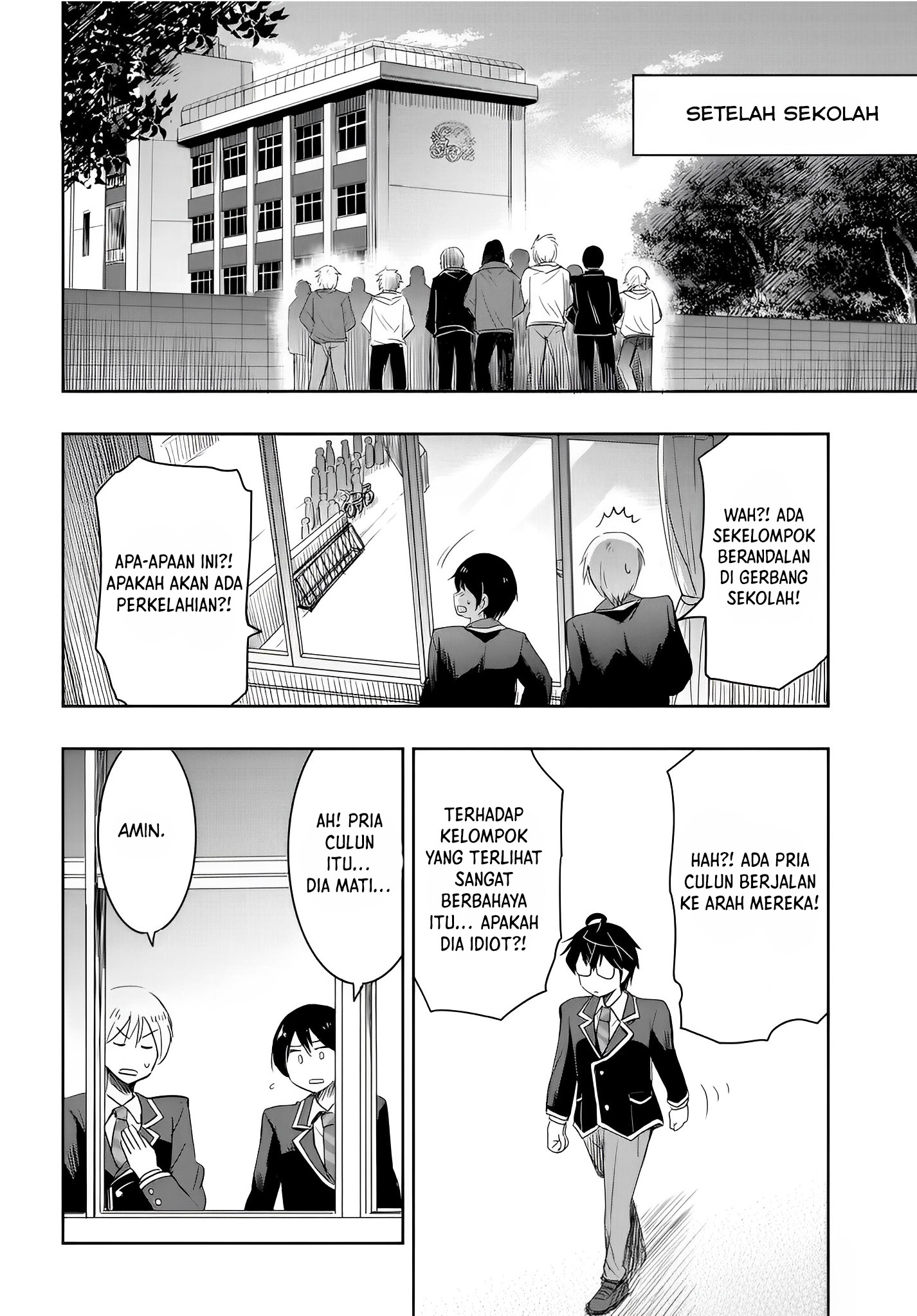 Watashi yori Tsuyoi Otoko to Kekkon shitai no: Seiso na Bijin Seito Kaichou (Jitsu wa Moto Banchou) no Himitsu wo Shiru Inkya (Jitsu wa Kanojo wo Koeru Saikyou no Yankee) Chapter 10 - halaman 23