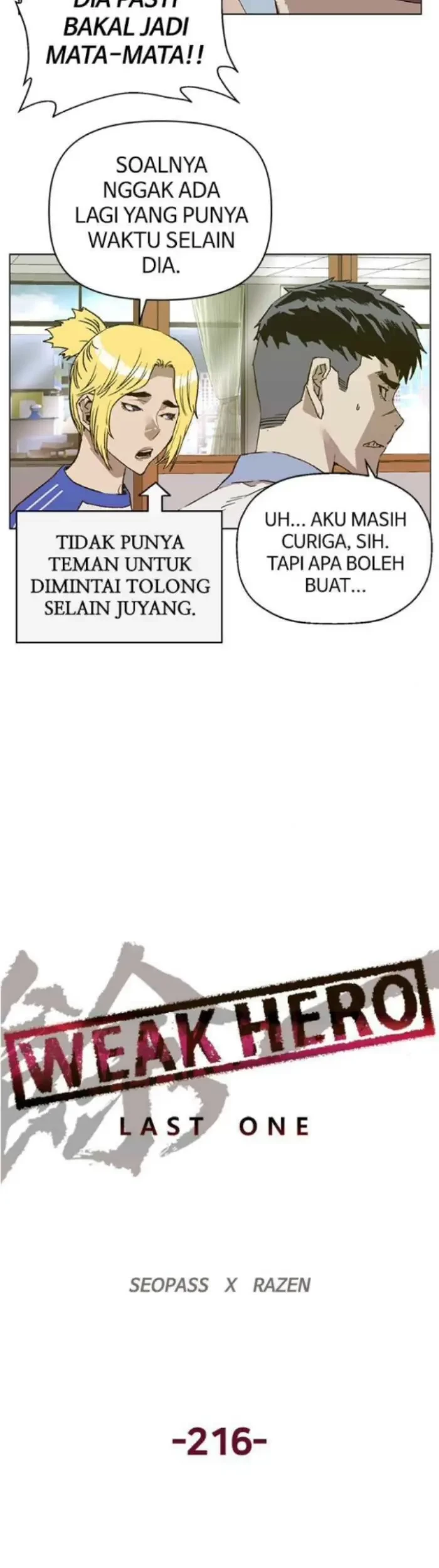 Weak Hero Chapter 216.1 - halaman 21