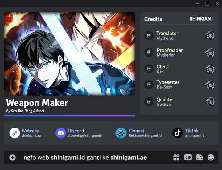 Weapon Maker Chapter 12 - halaman 1