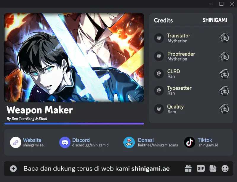 Weapon Maker Chapter 19 - halaman 1