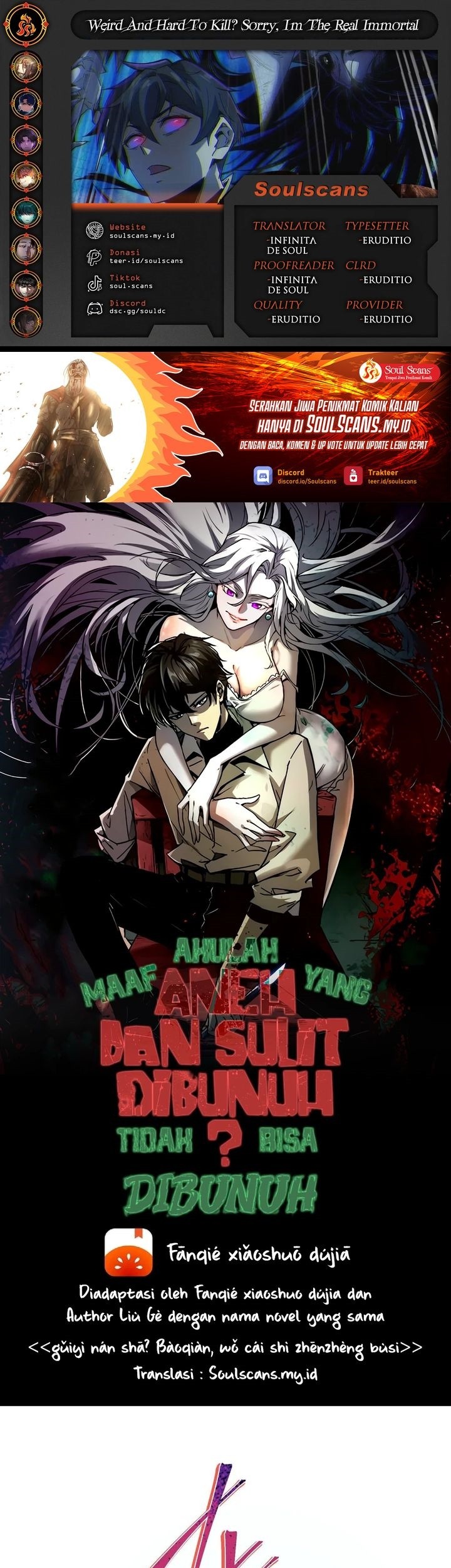 Weird and Hard to Kill? Sorry, I’m the Real Immortal Chapter 101 - halaman 1