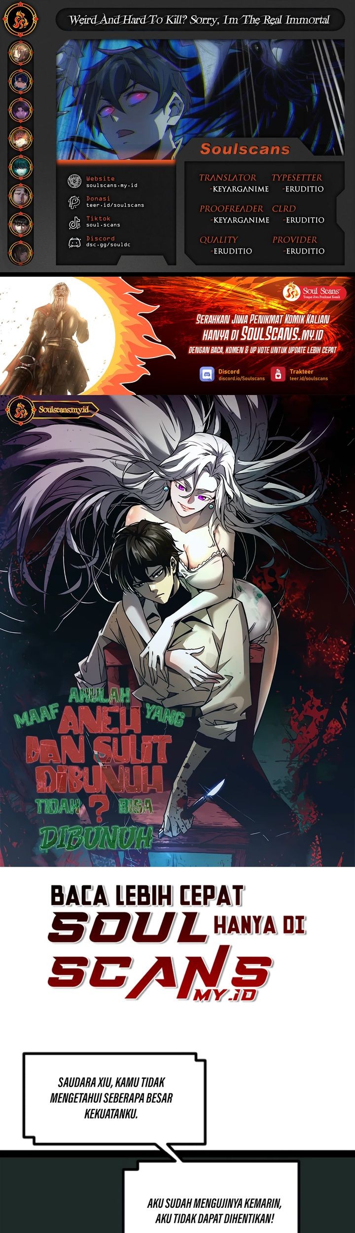 Weird and Hard to Kill? Sorry, I’m the Real Immortal Chapter 48 - halaman 1