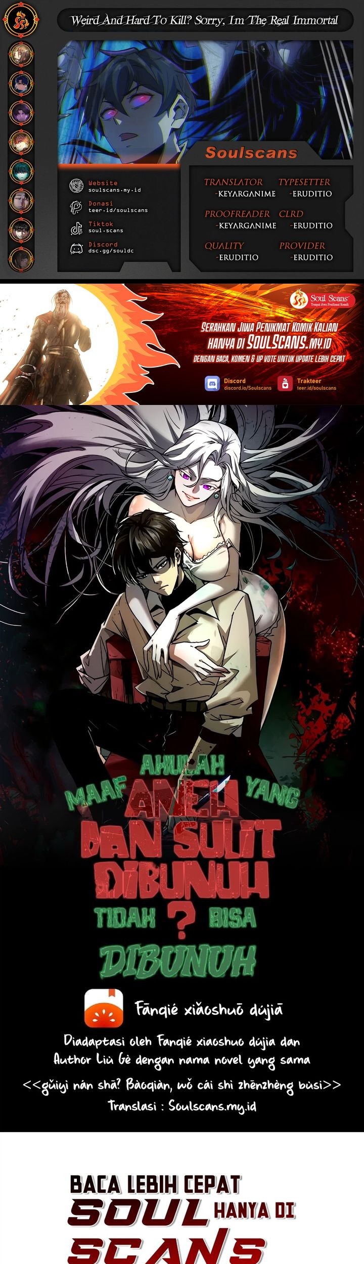 Weird and Hard to Kill? Sorry, I’m the Real Immortal Chapter 60 - halaman 1