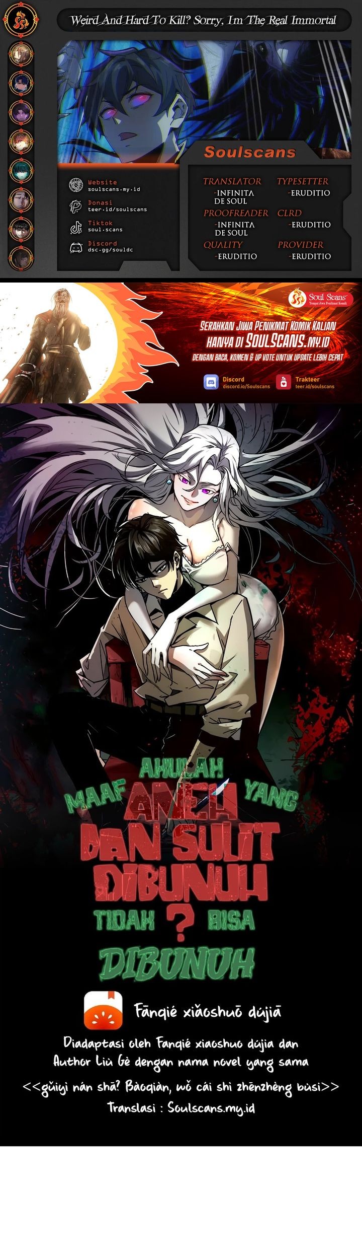 Weird and Hard to Kill? Sorry, I’m the Real Immortal Chapter 87 - halaman 1