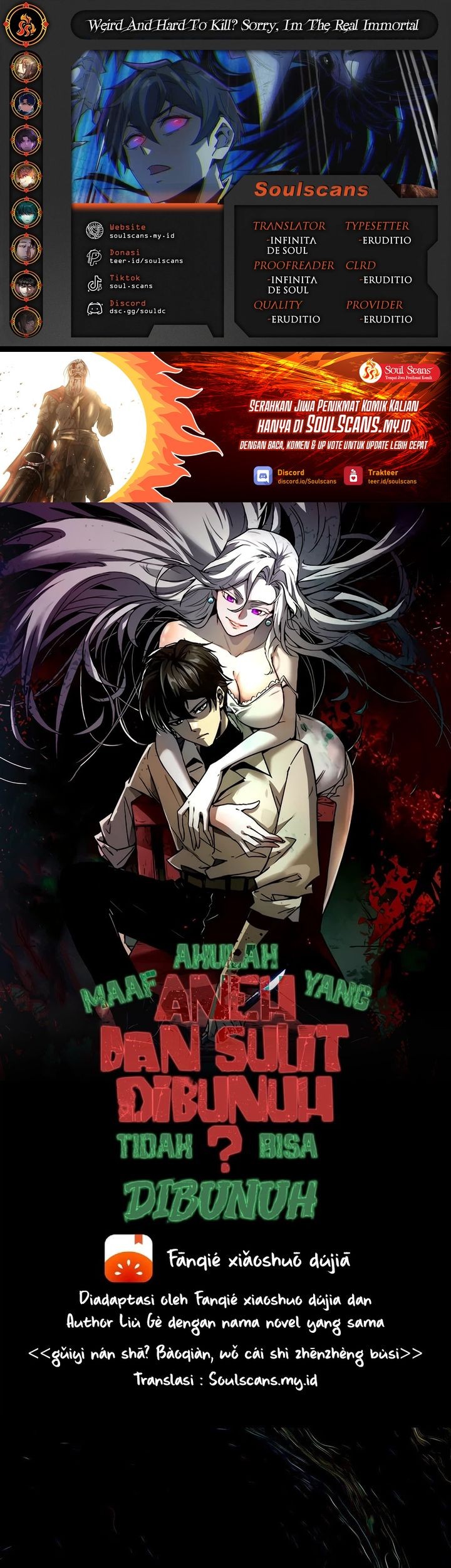 Weird and Hard to Kill? Sorry, I’m the Real Immortal Chapter 88 - halaman 1