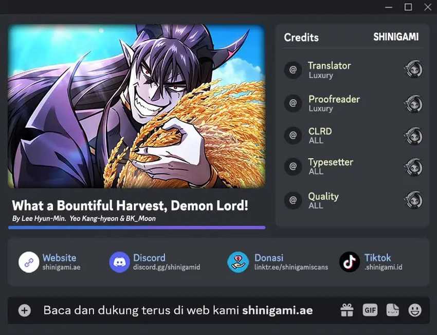 What a Bountiful Harvest, Demon Lord! Chapter 3 - halaman 1