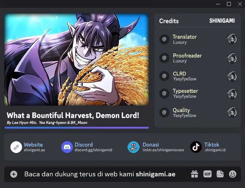 What a Bountiful Harvest, Demon Lord! Chapter 5 - halaman 1