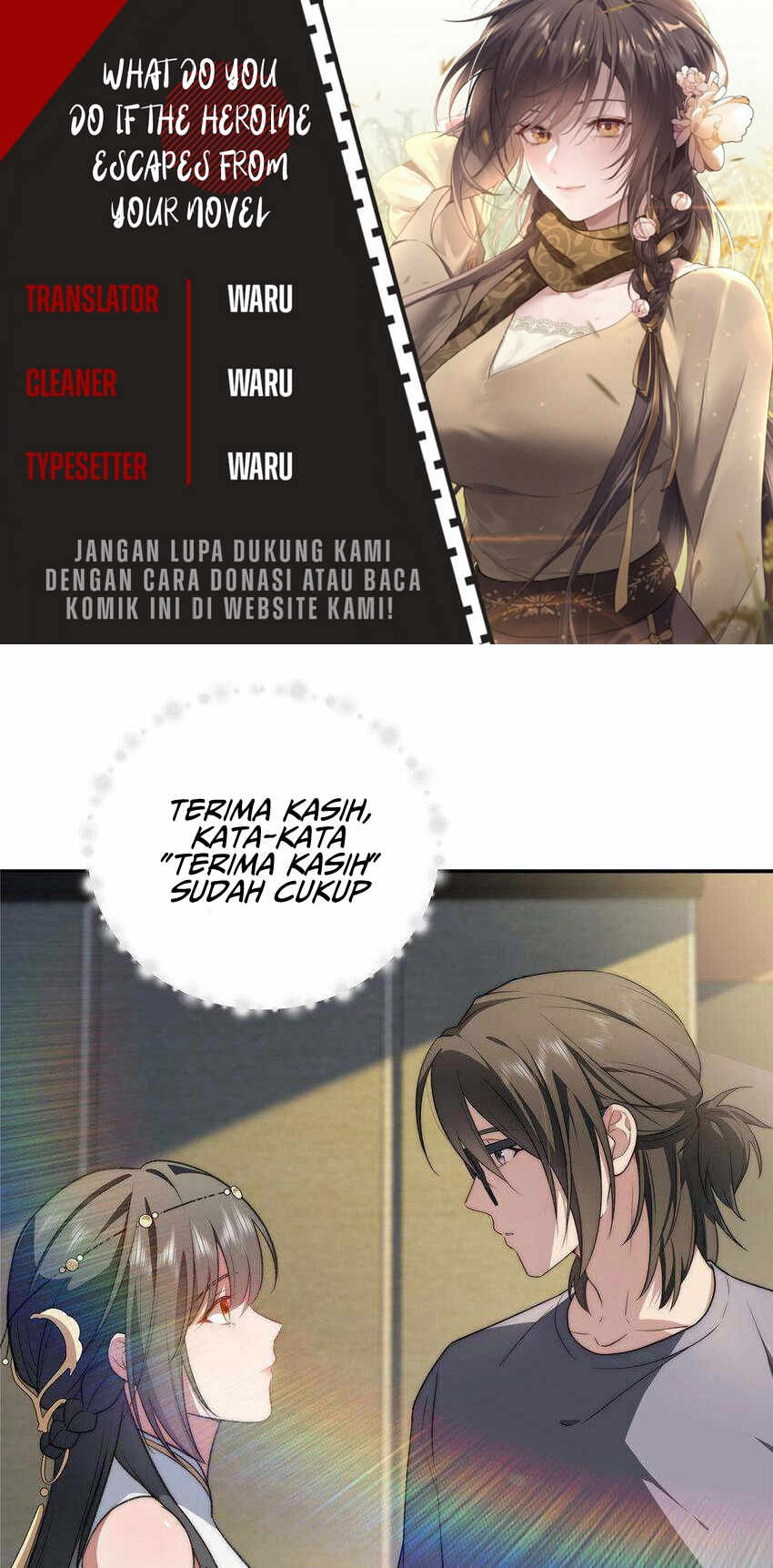 What Do You Do If the Heroine Escapes From Your Novel Chapter 18 - halaman 1