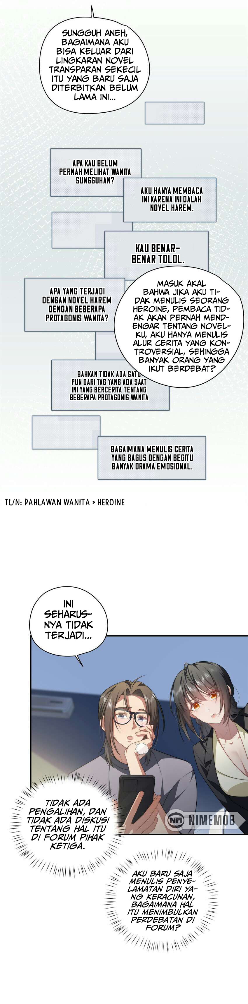 What Do You Do If the Heroine Escapes From Your Novel Chapter 21 - halaman 15