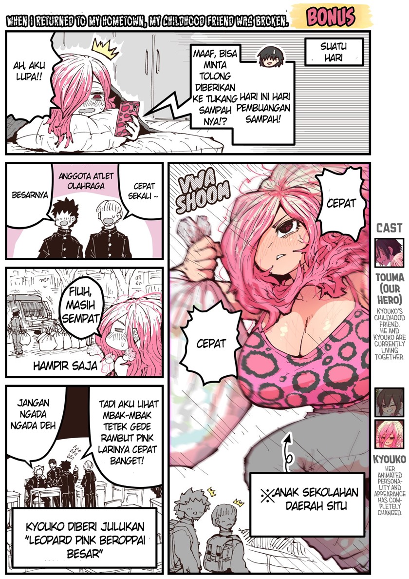 When I Returned to My Hometown, My Childhood Friend was Broken Chapter 33.5 - halaman 1