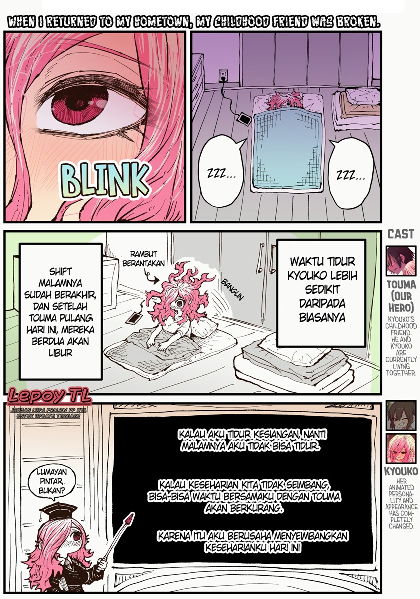 When I Returned to My Hometown, My Childhood Friend was Broken Chapter 34 - halaman 1