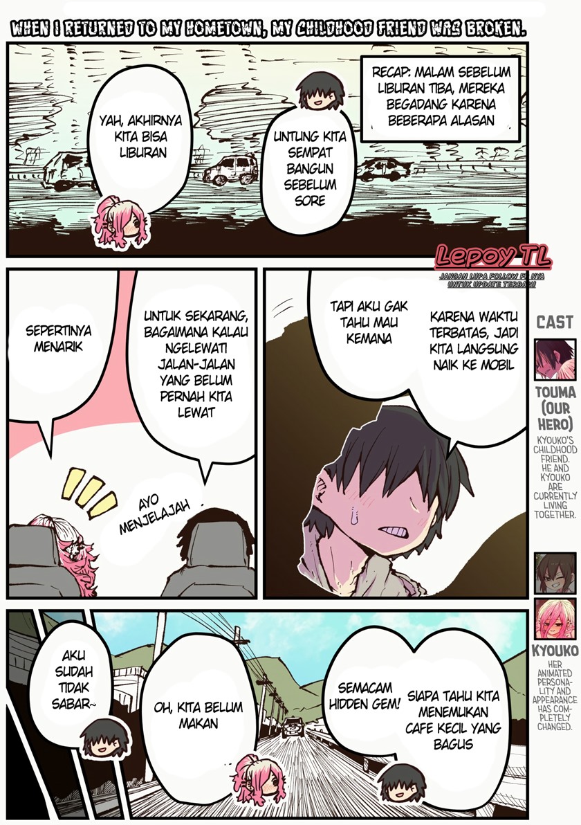 When I Returned to My Hometown, My Childhood Friend was Broken Chapter 35 - halaman 1