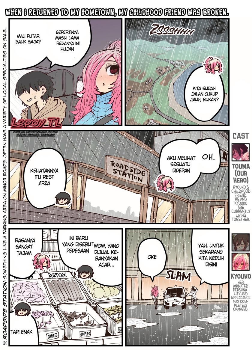 When I Returned to My Hometown, My Childhood Friend was Broken Chapter 36 - halaman 1