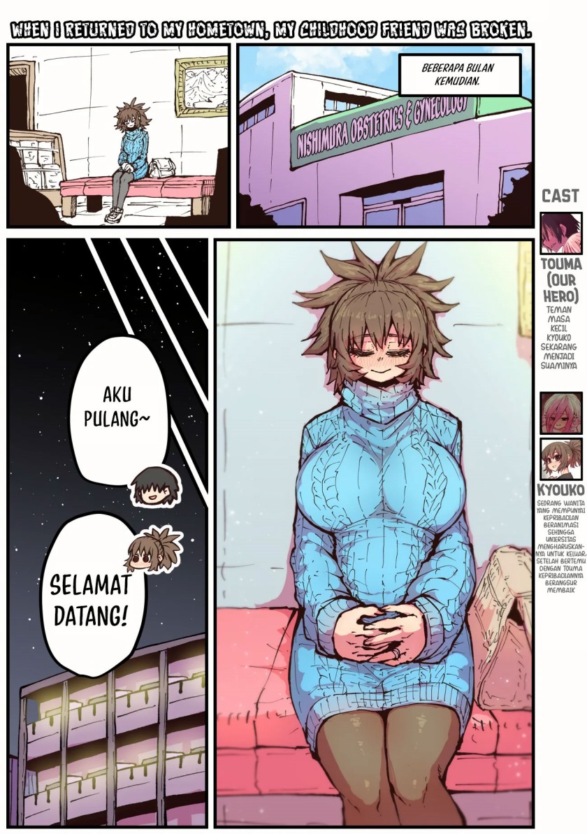 When I Returned to My Hometown, My Childhood Friend was Broken Chapter 45 - halaman 1