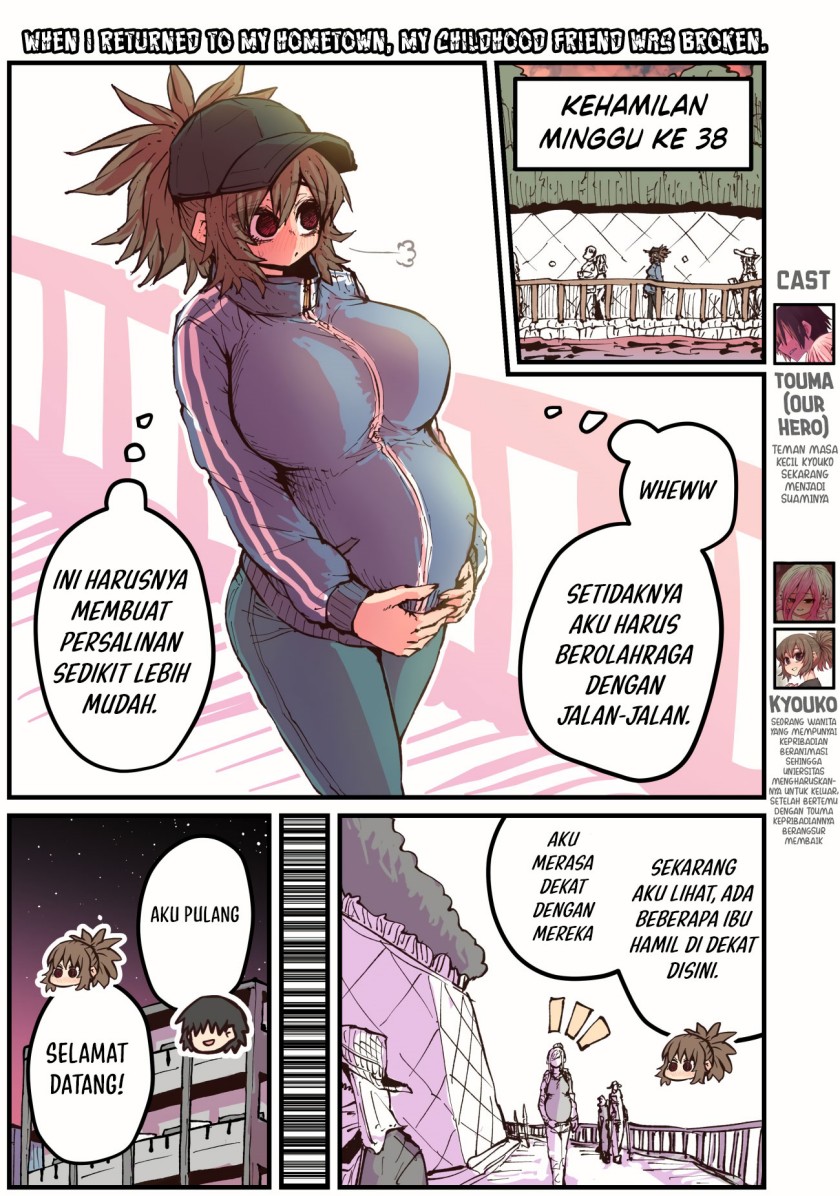 When I Returned to My Hometown, My Childhood Friend was Broken Chapter 46 - halaman 1
