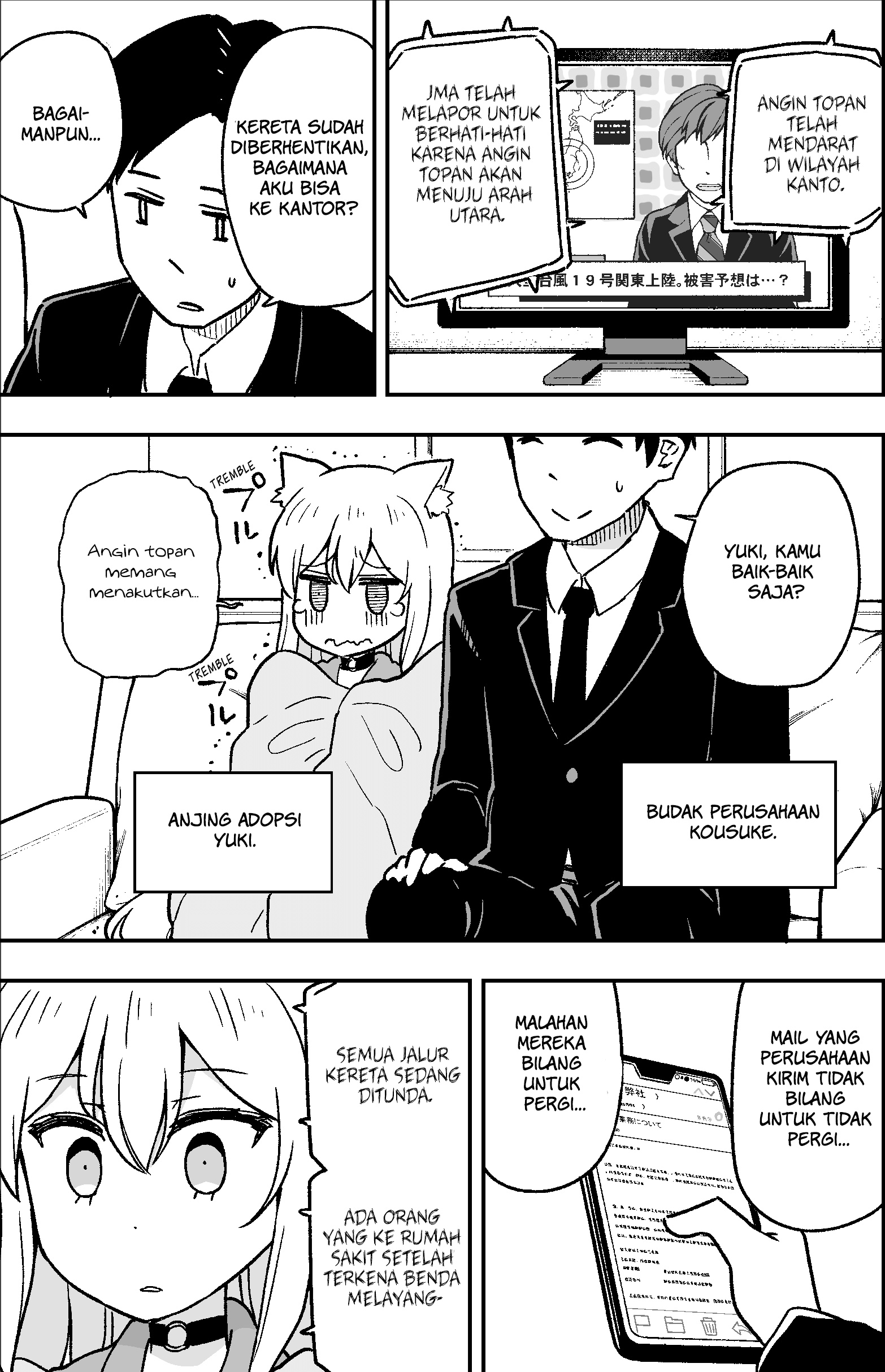 When I Try to Go to Work, the Dog I Picked Up Gets in the Way Chapter 2 - halaman 1