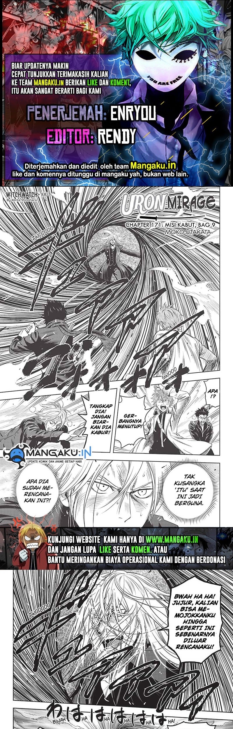 Witch Watch Chapter 100 - halaman 1