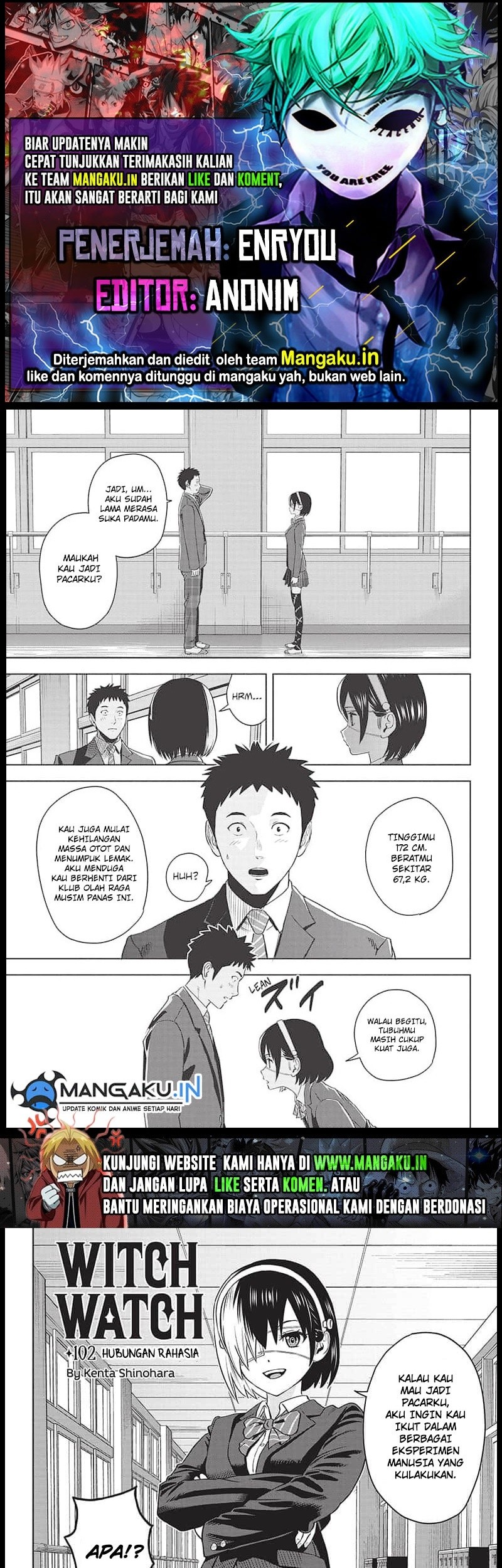 Witch Watch Chapter 102 - halaman 1