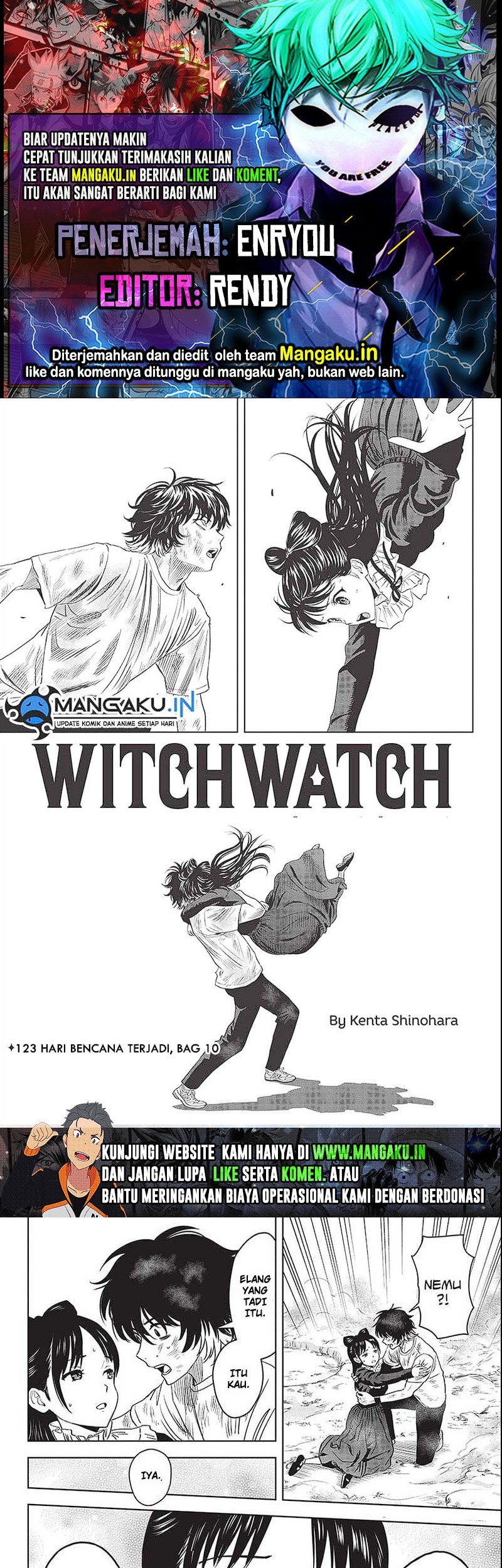 Witch Watch Chapter 123 - halaman 1