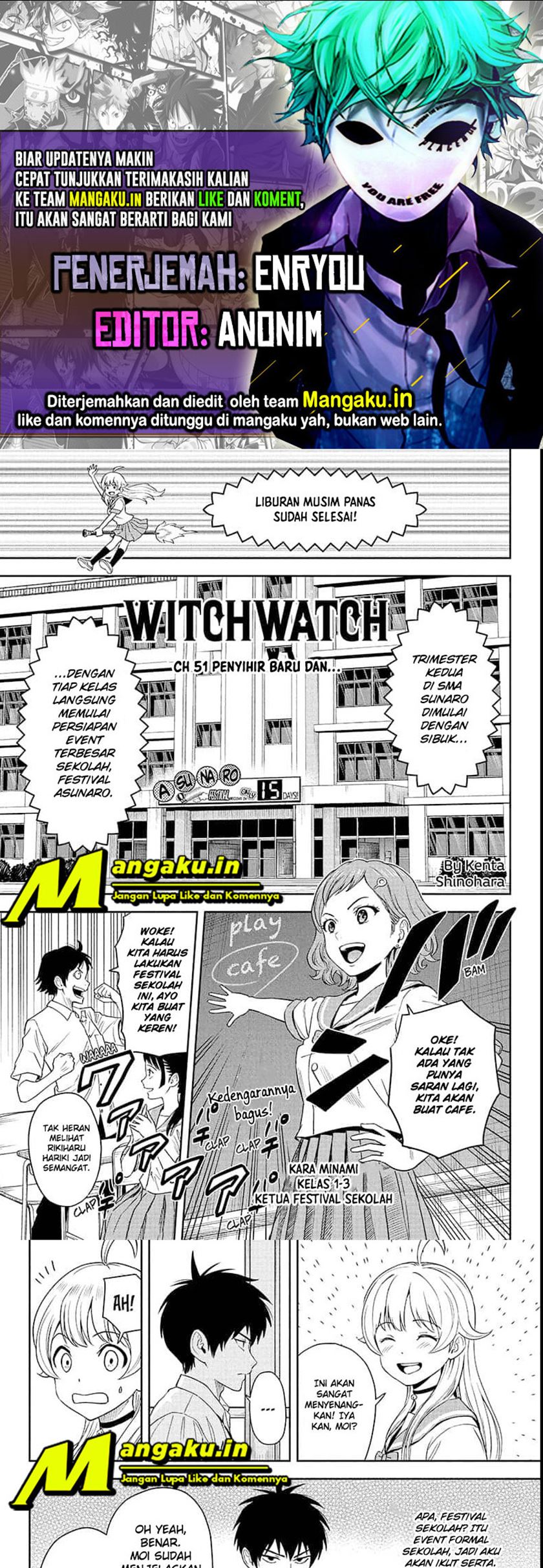 Witch Watch Chapter 51 - halaman 1